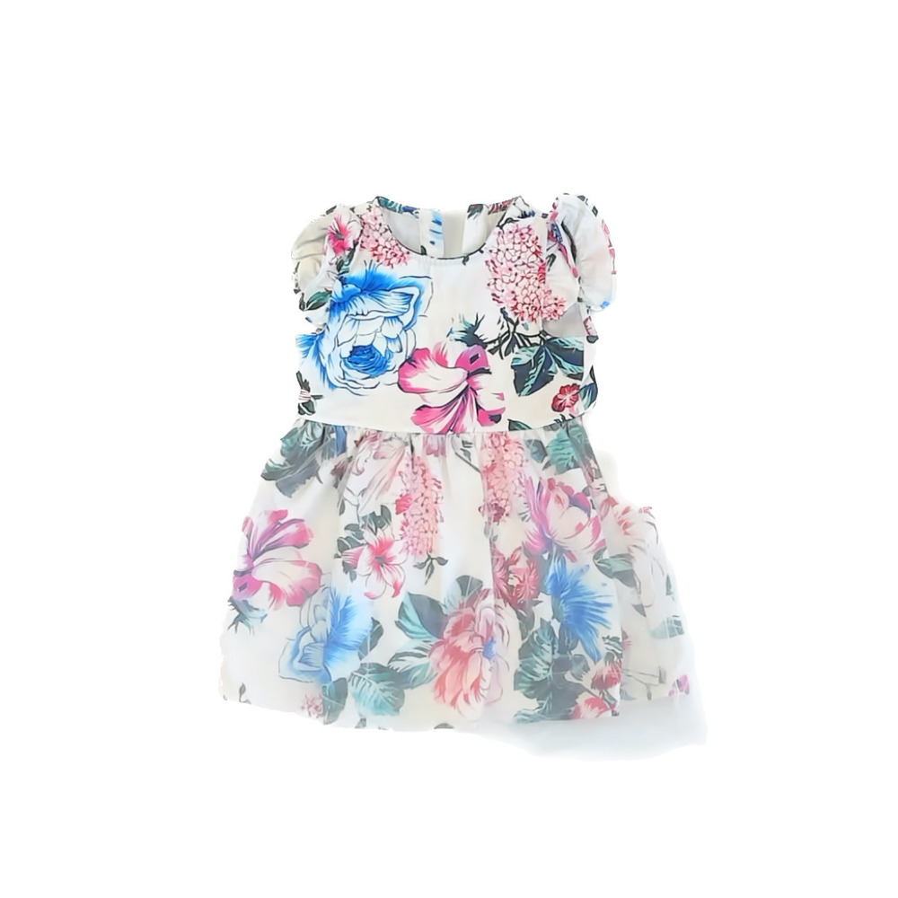 Unknown Girls White floral Dress size: 4T*